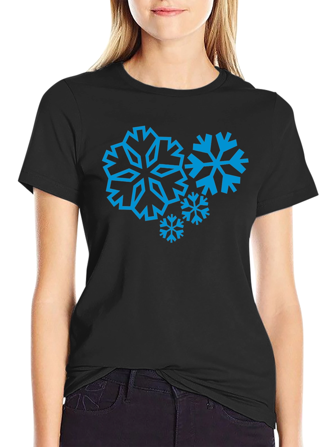 Snowflake Graphic Tee - Winter Holiday Style