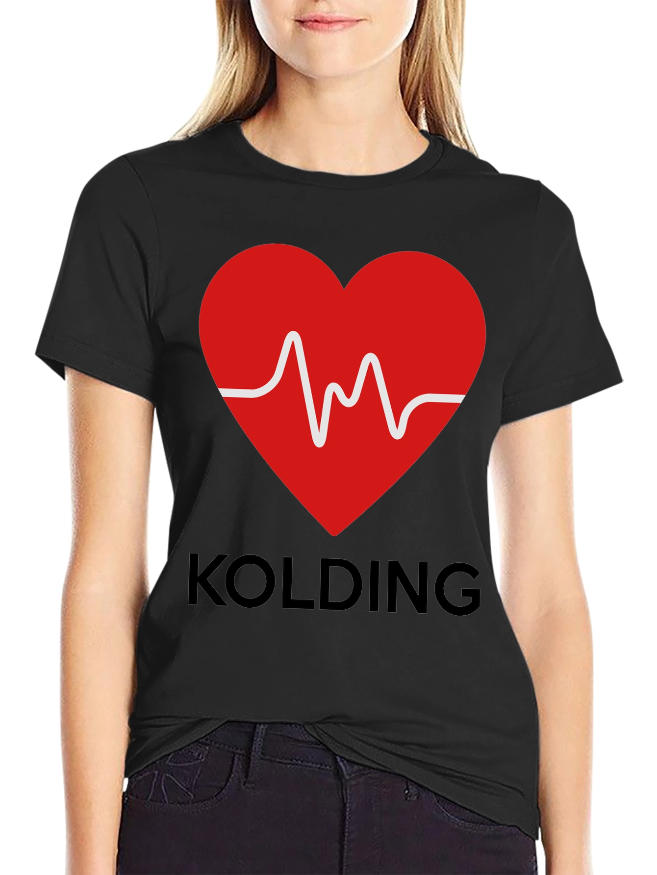 KOLDING Heartbeat Graphic T-Shirt - Stylish & Comfortable