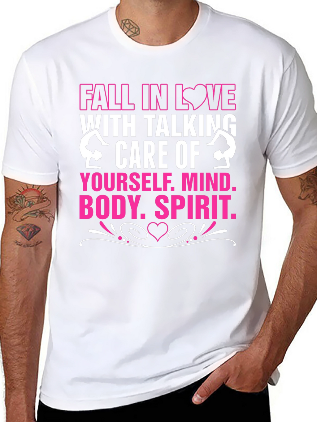 Fall in Love Self-Care T-Shirt Black