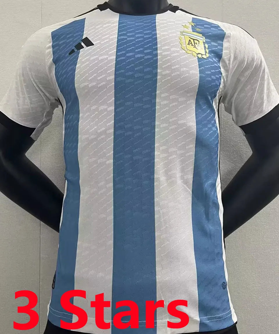 CAMPEONES DEL MUNDO 3 Stars Argentina Player Version Jersey (3 Stars 3星) ★★ Back