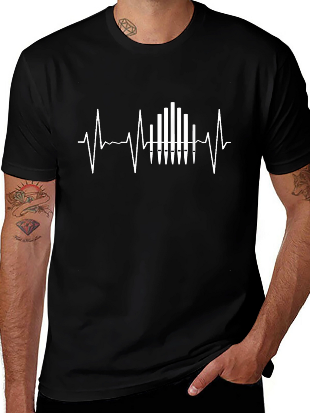 Heartbeat Equalizer Graphic T-Shirt
