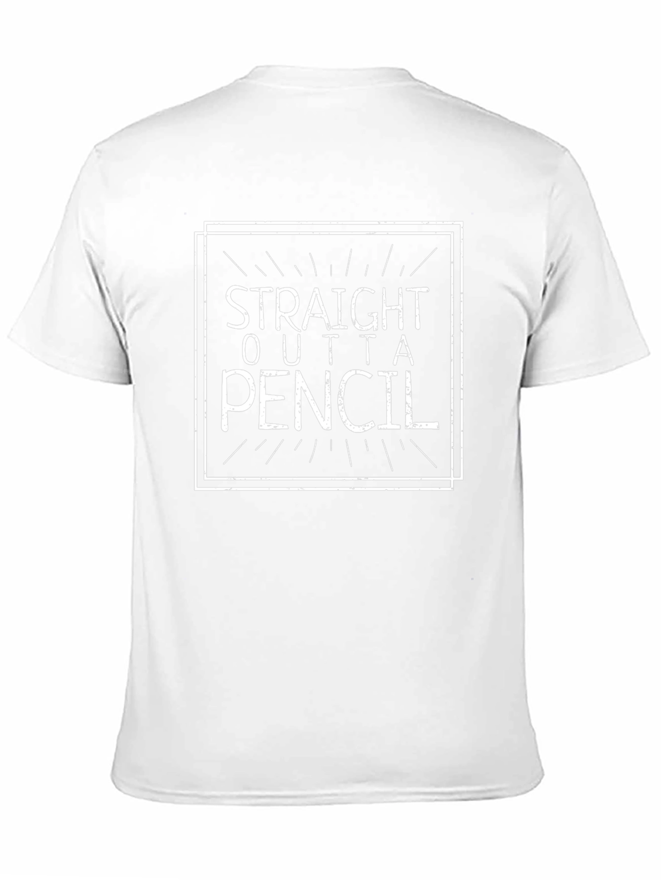 Straight Outta Pencil Graphic Tee - Black