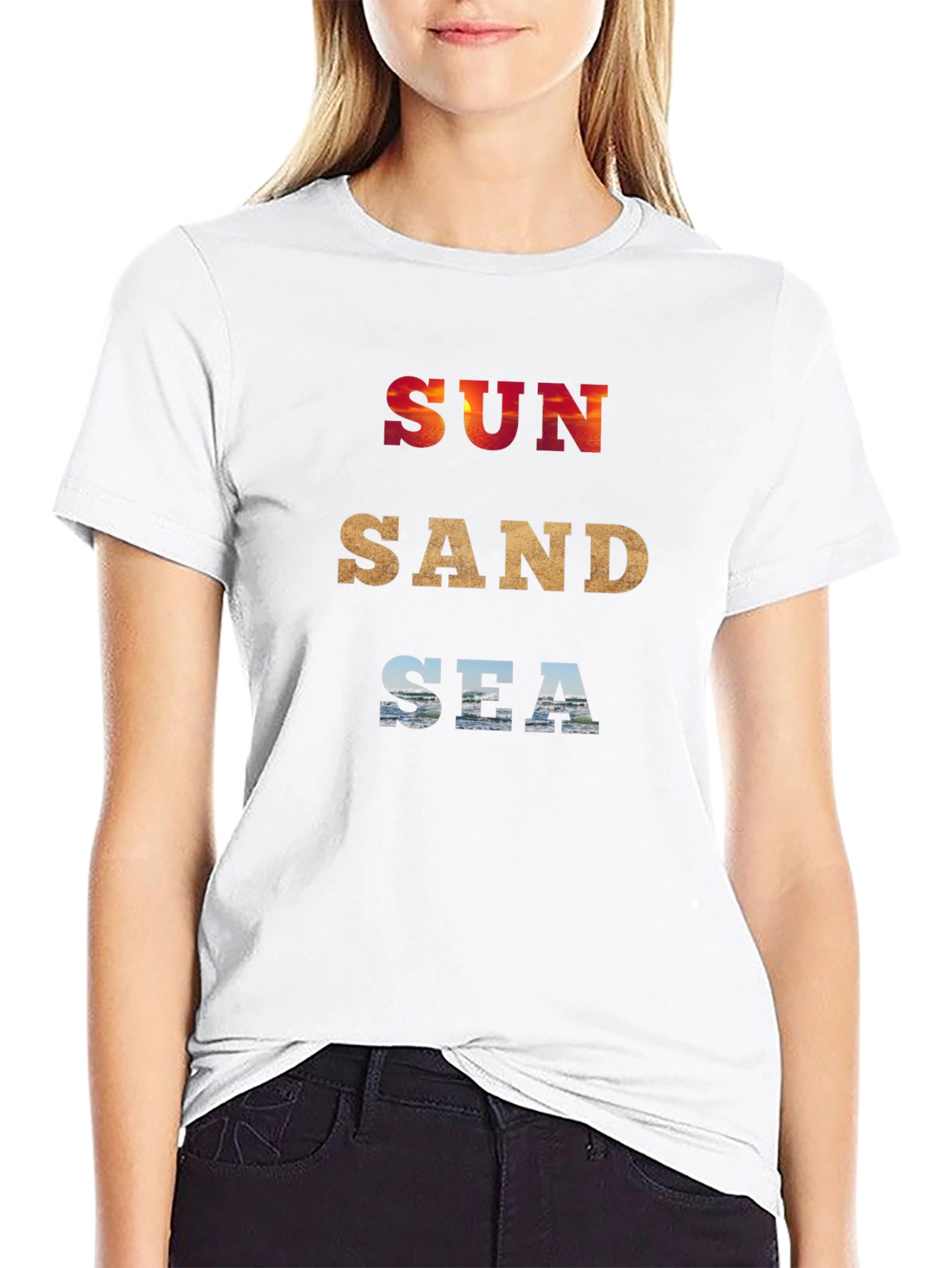Sun Sand Sea Graphic Tee - Summer Ready!