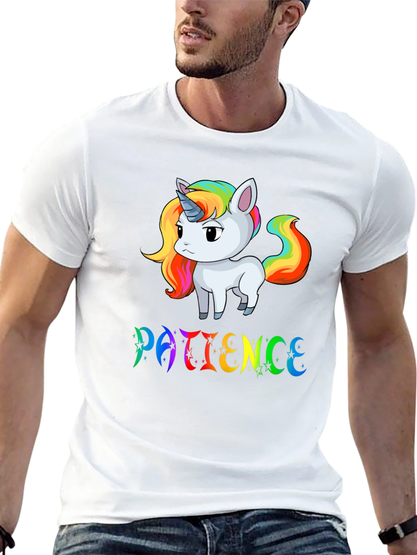 Patience Unicorn Graphic T-Shirt