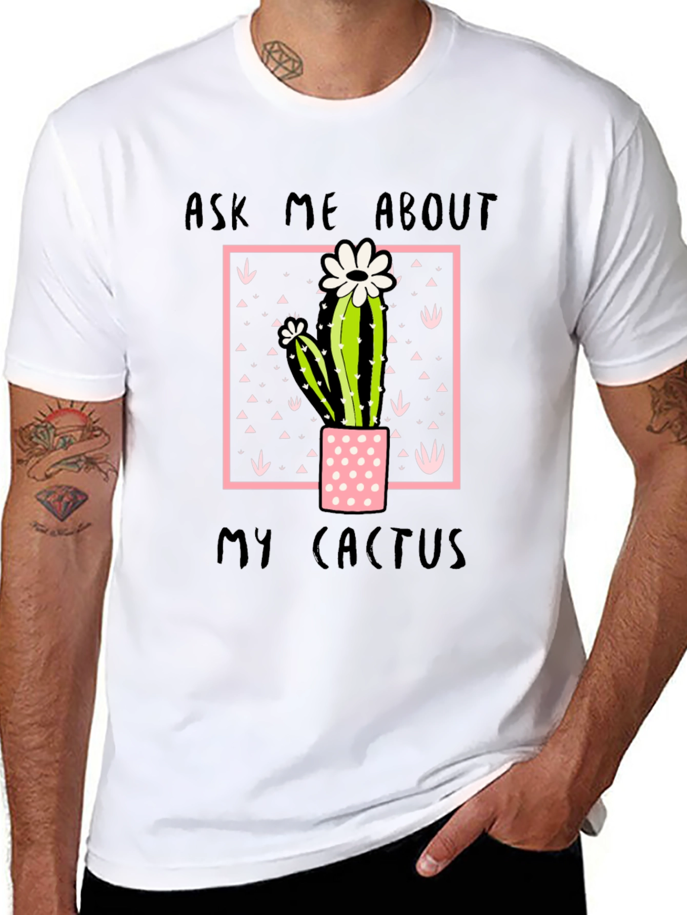 Ask Me About My Cactus Graphic Tee