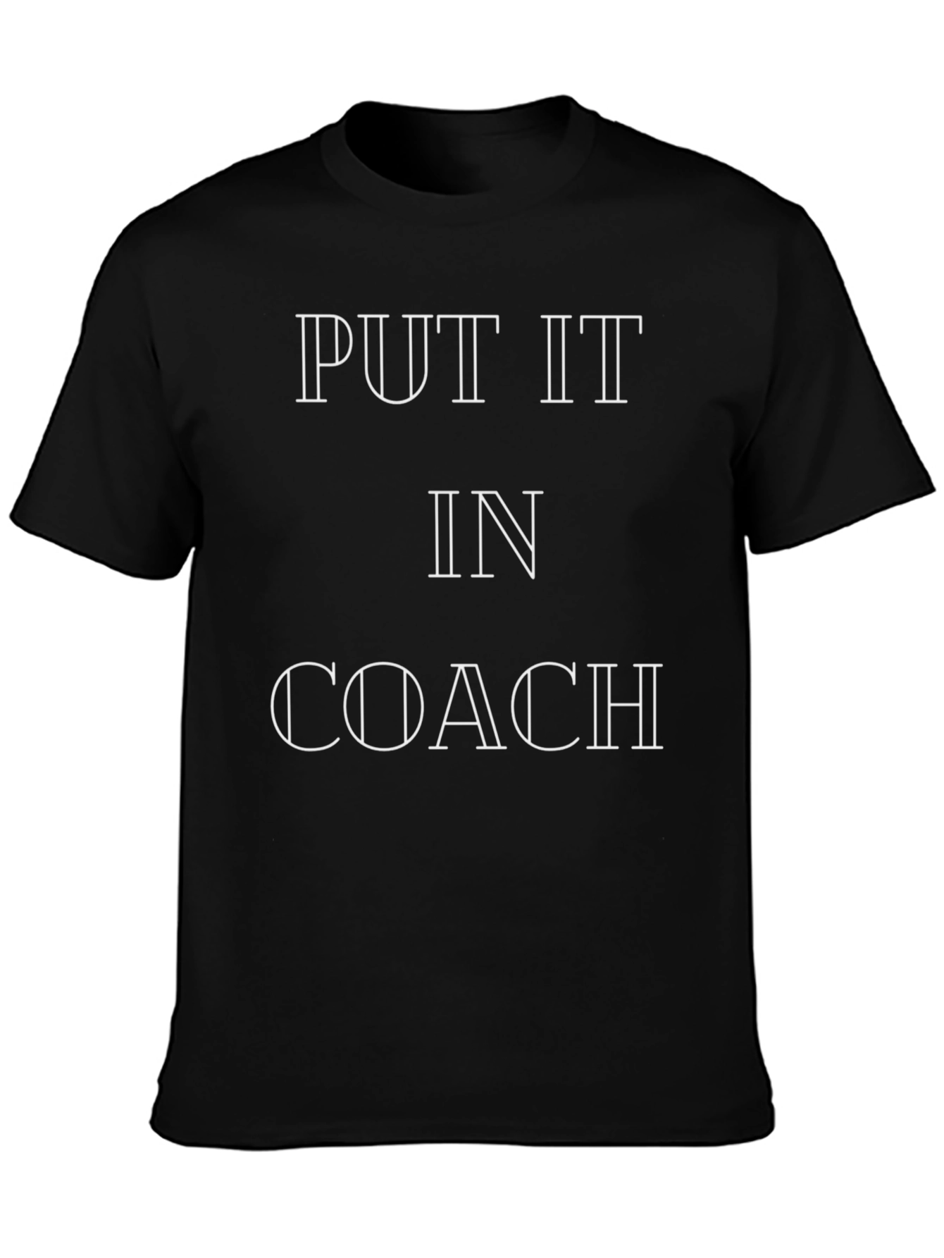 Put It In Coach Graphic Tee - Black
