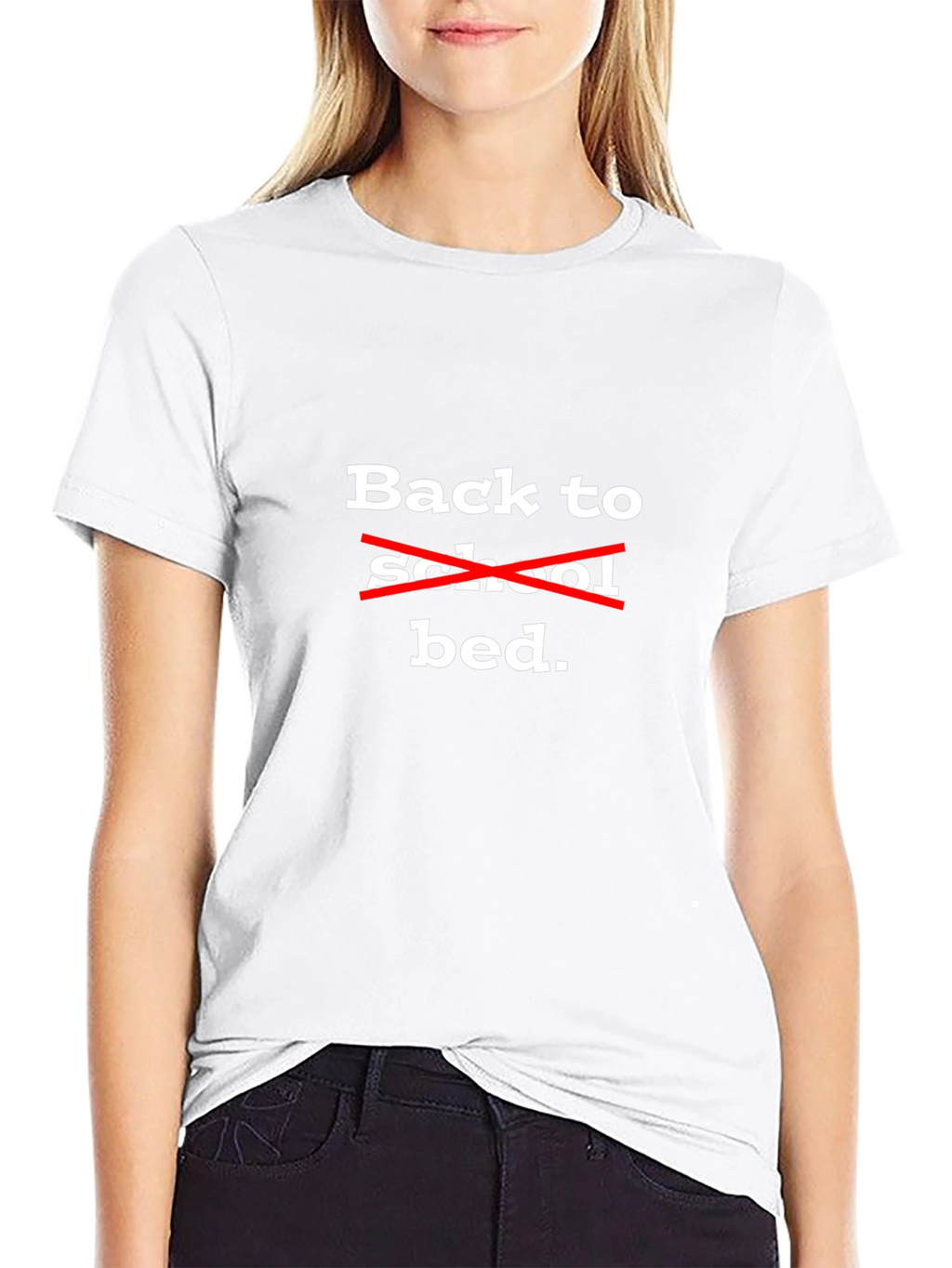 Back to Bed T-Shirt - Funny Slogan Tee
