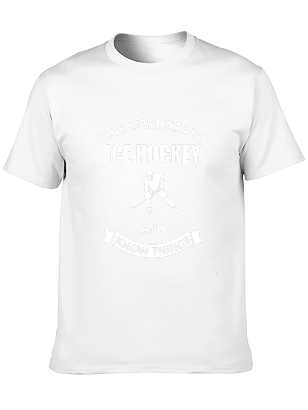 Ice Hockey & Know Things Black T-Shirt