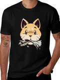 Cartoon Dog Chewing Tee