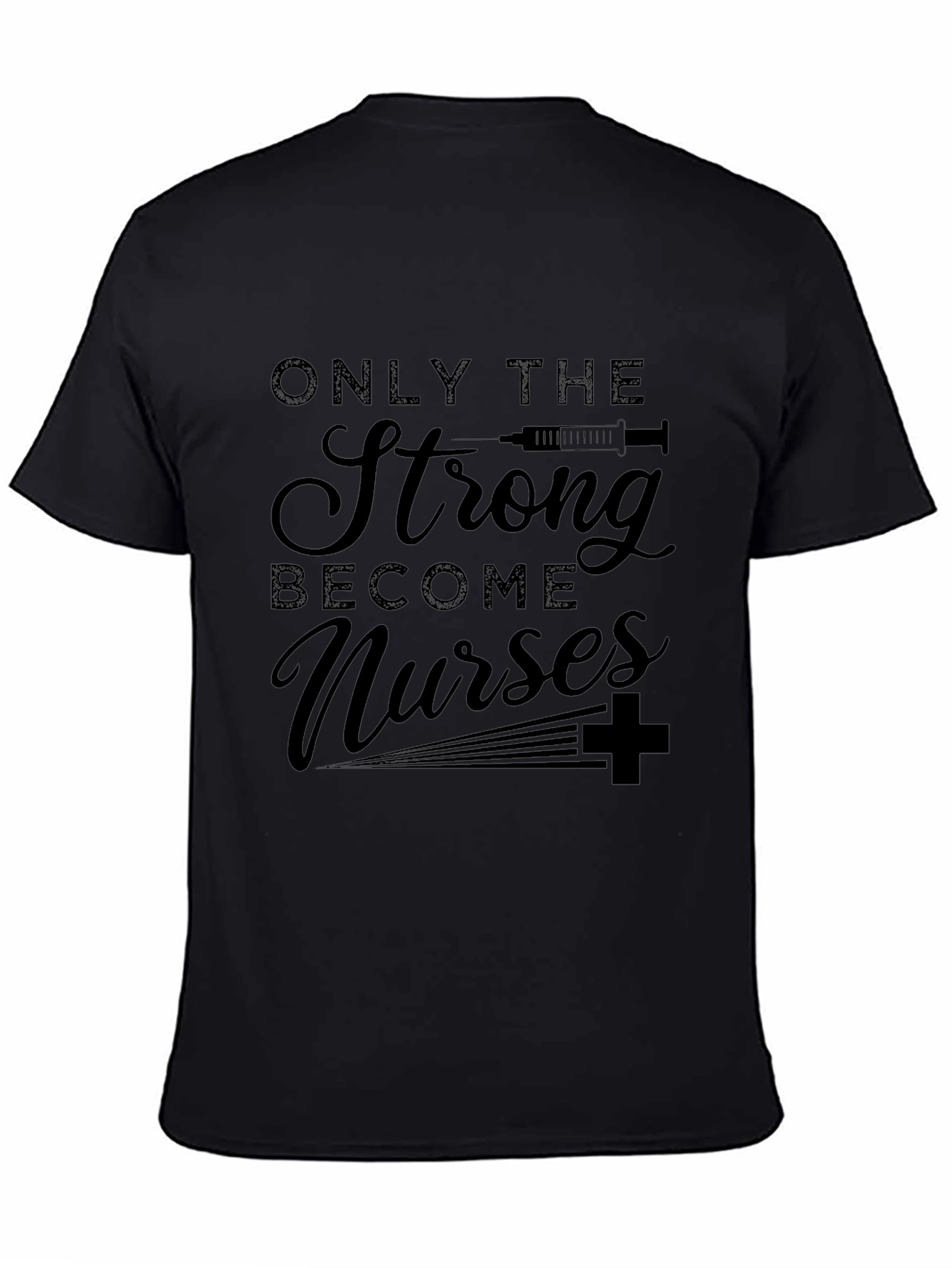 Strong Nurses Graphic Tee - Unisex Black T-Shirt