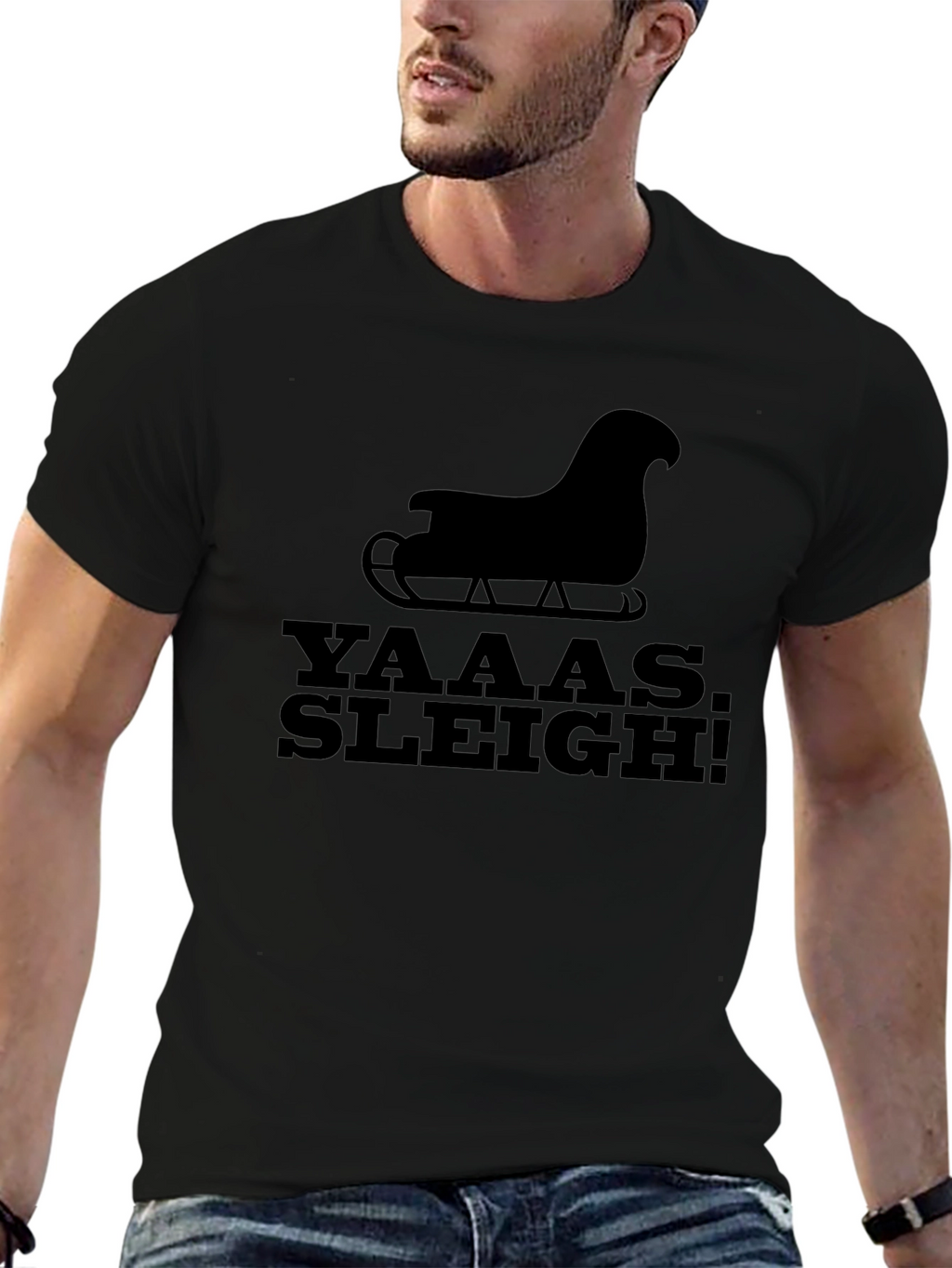 Yaaas Sleigh! Graphic Tee - Festive Holiday Style