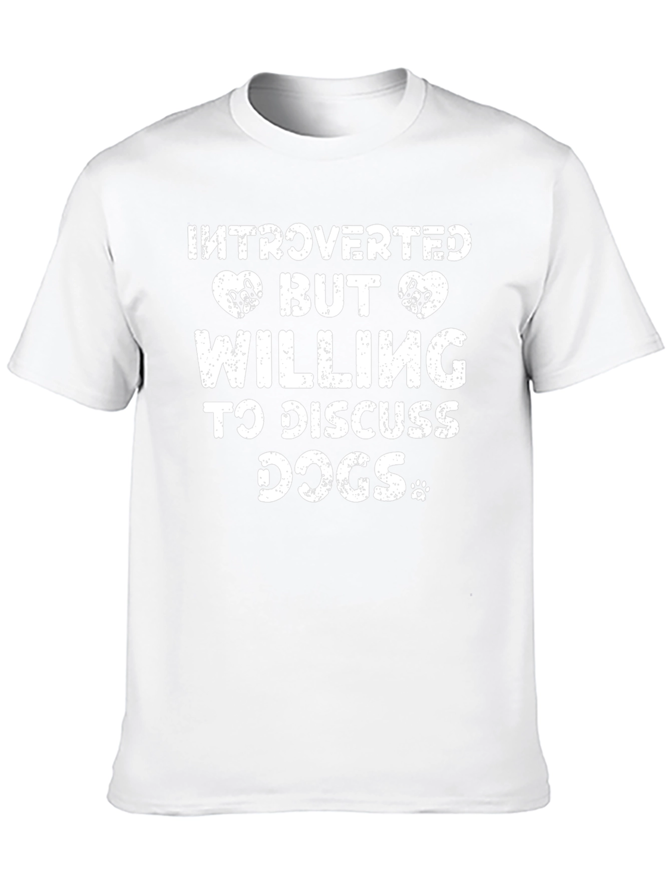 Introverted But Willing To Discuss Dogs Black T-Shirt