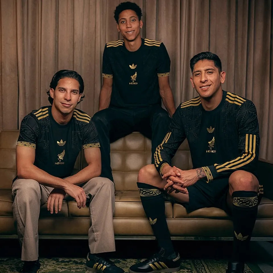2025 Mexico Black Special Edition Player Version Soccer Jersey Detail 2