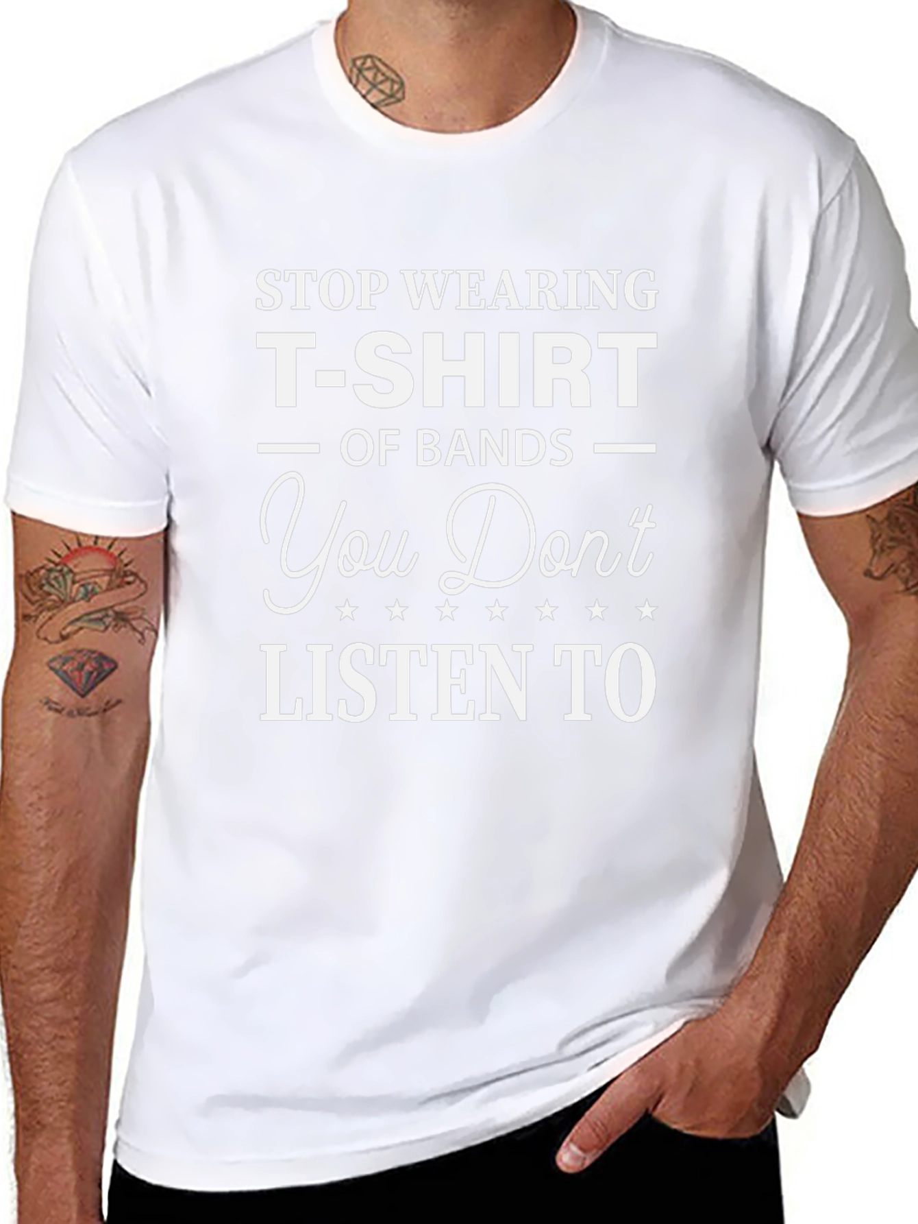 Funny Band T-Shirt - Stop Wearing