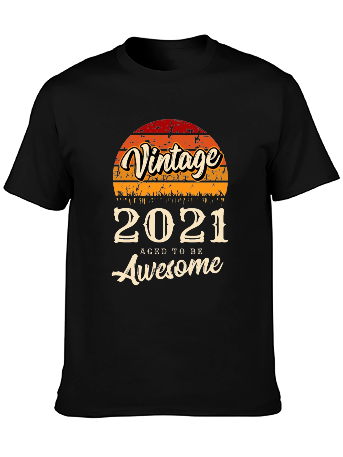 Vintage 2021 Aged To Be Awesome Graphic Tee