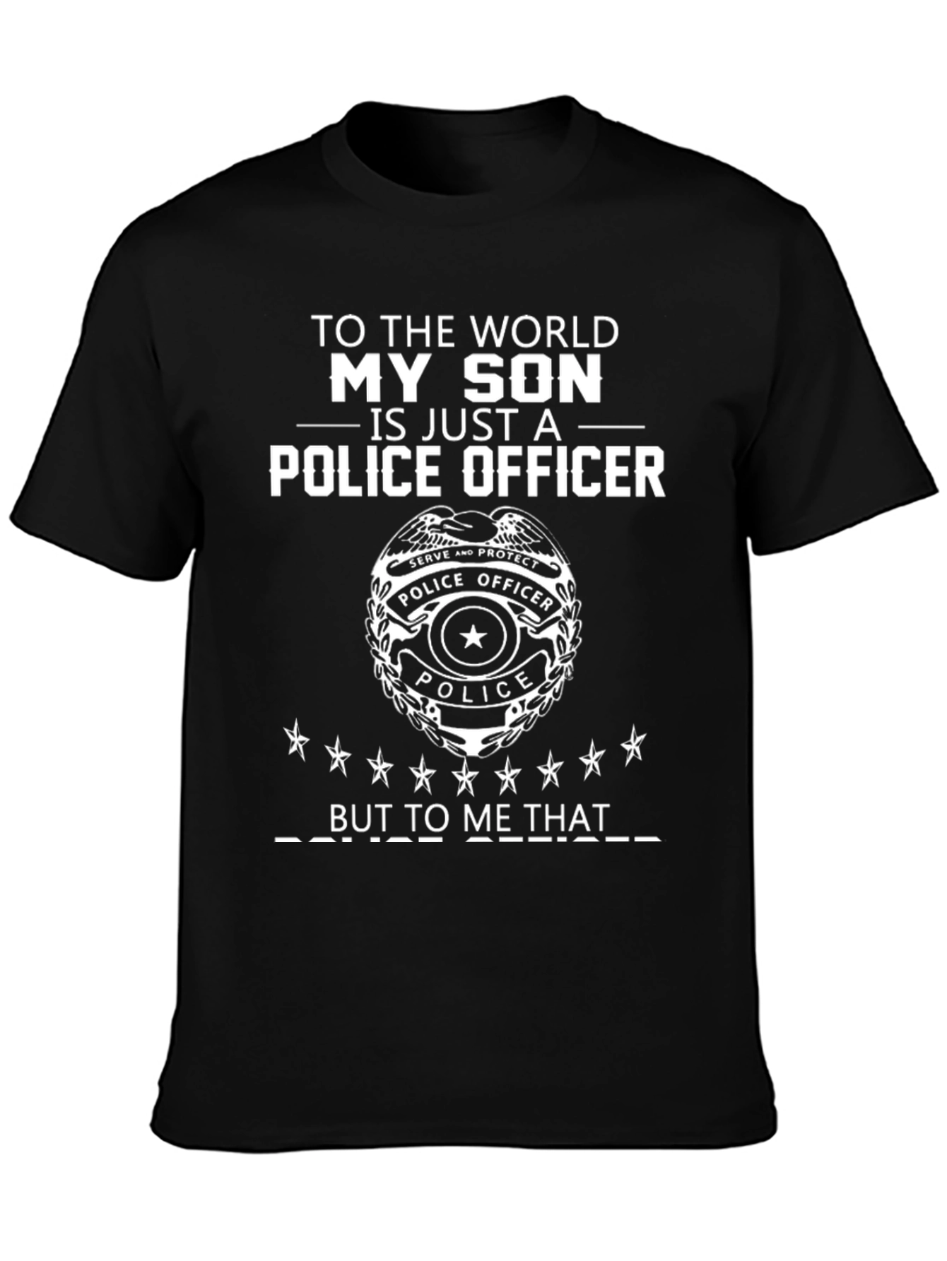 My Son Police Officer T-Shirt Gift