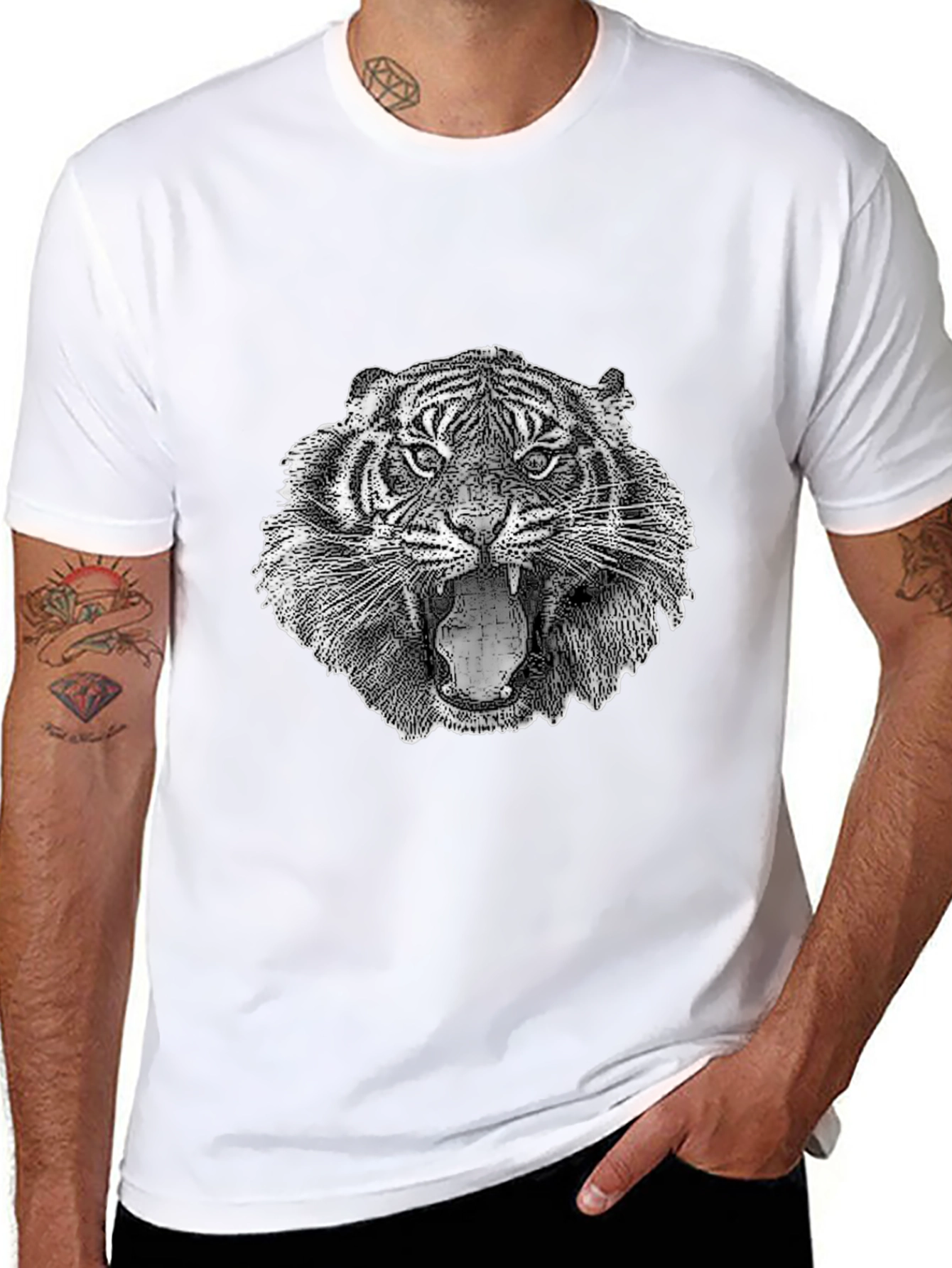 Tiger Graphic T-Shirt - Fierce Animal Print