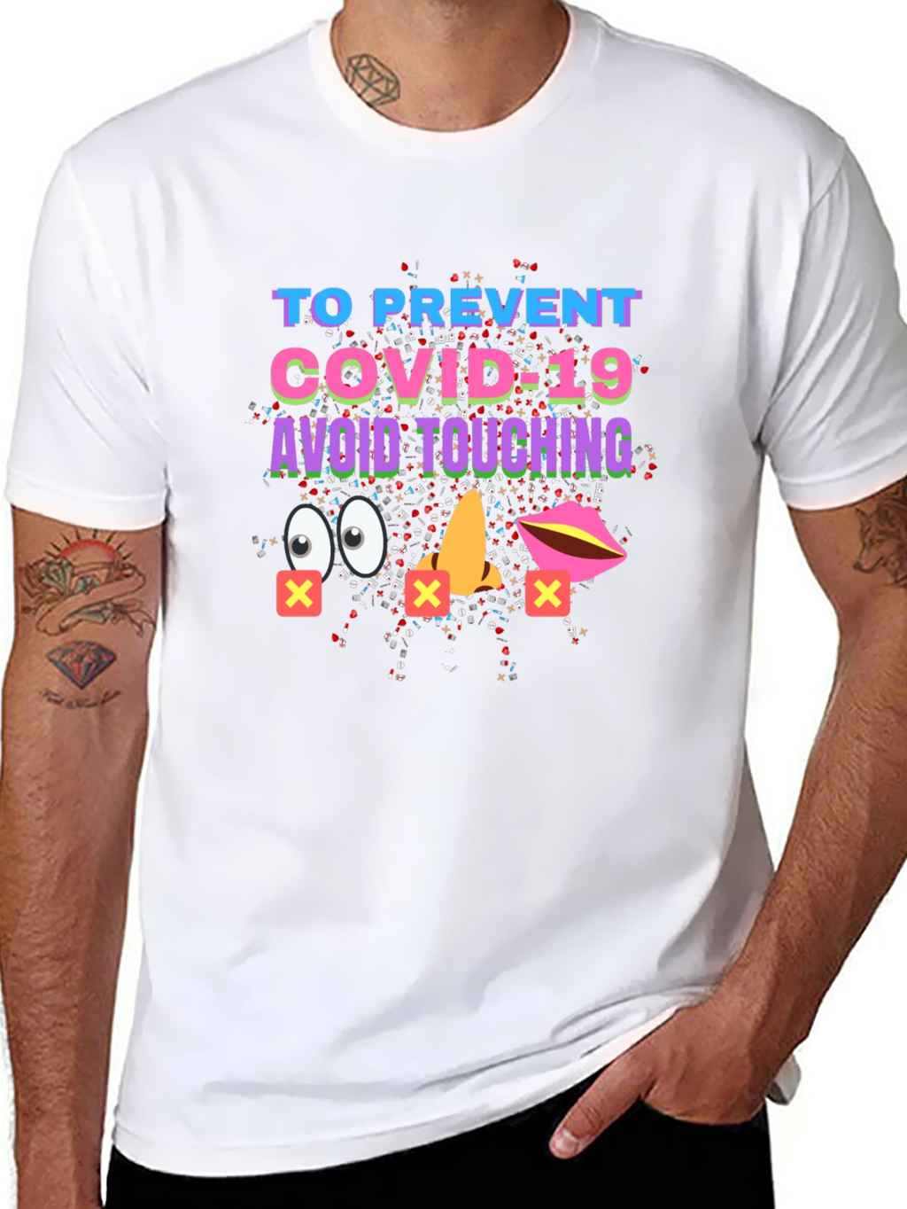 Avoid Touching COVID-19 Graphic Tee