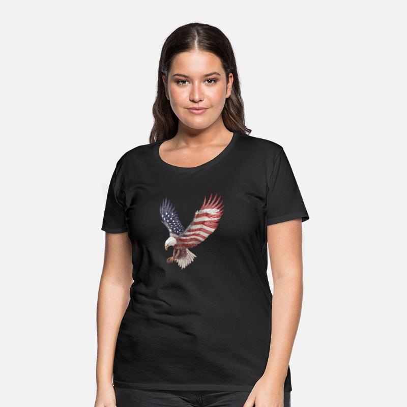 Bald Eagle with the American Flag Forming Wings