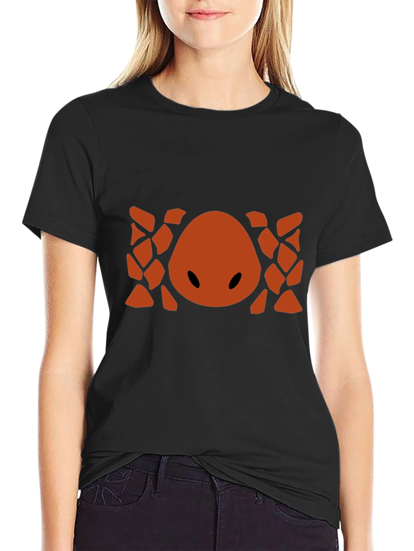 Abstract Geometric Graphic Print Crew Neck T-Shirt