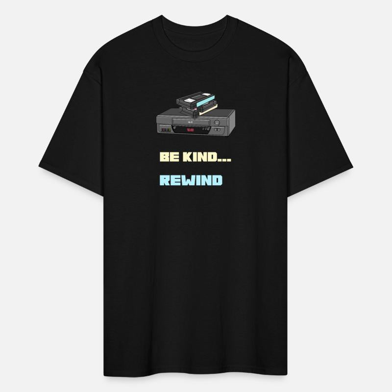 Be Kind Rewind – Vintage VHS Nostalgia T-Shirt