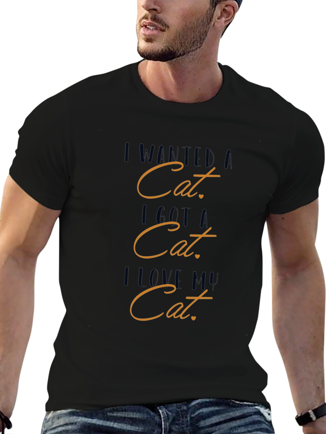 Cat Lover Graphic Tee - I Wanted a Cat