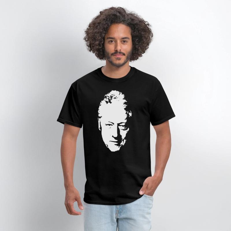 Bill Clinton White On Black Pop Art