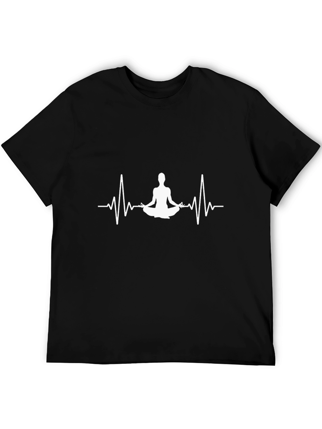 Yoga Heartbeat Graphic Tee - Zen Mode Activated