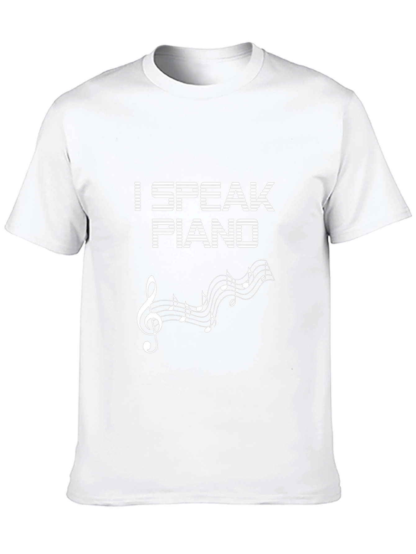 I Speak Piano Graphic Tee - Music Lover T-Shirt