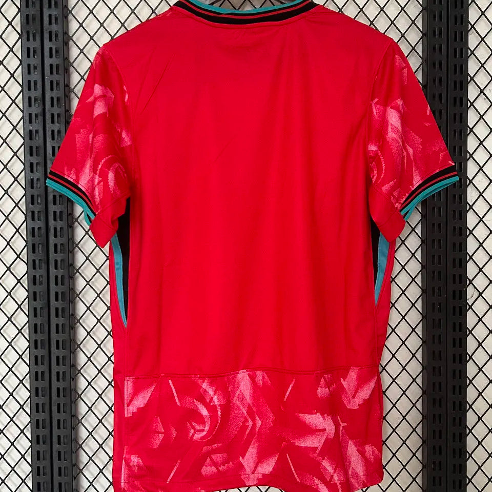 HEUNGMIN #7 South Korea Home Red Fans Soccer Jersey 2024/25 ★★ Detail 1