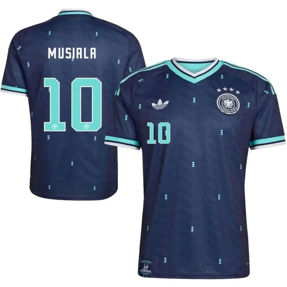 2026/27 Germany Away Player Version Long Sleeve Soccer Jersey Detail 1