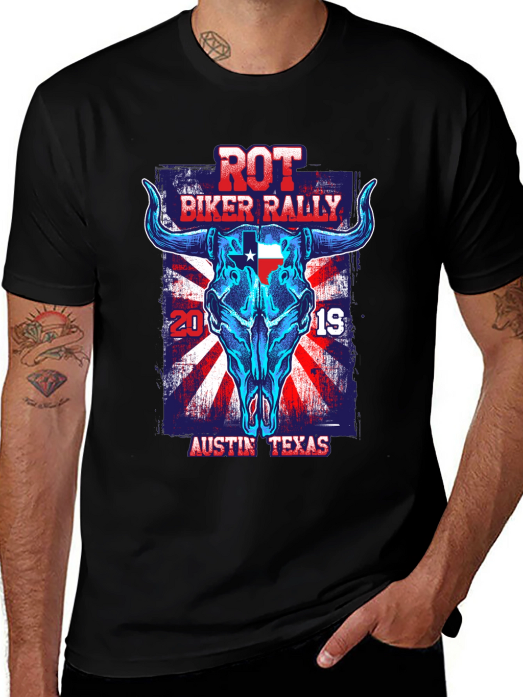 ROT Biker Rally Tee - Austin Texas