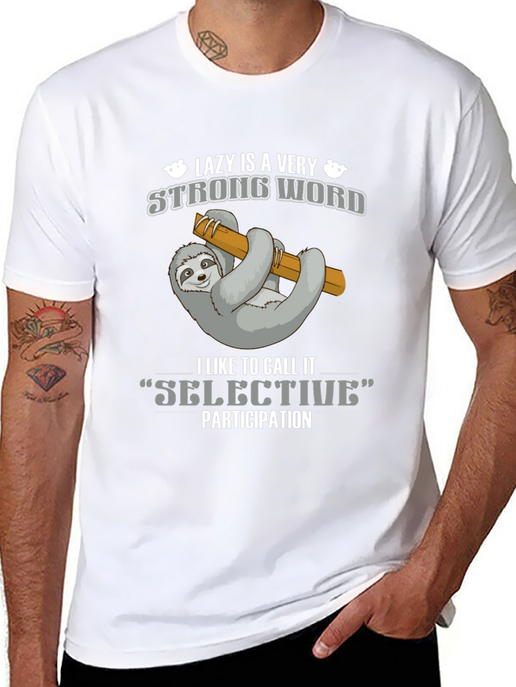 Lazy Sloth T-Shirt - Selective Participation Tee