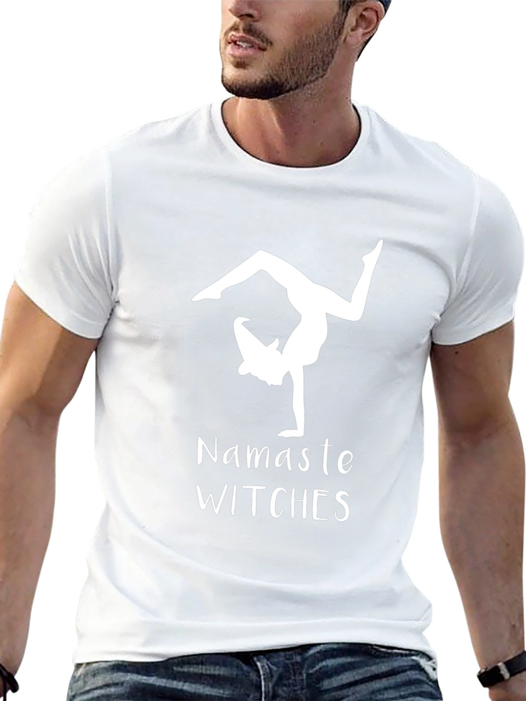 Namaste Witches T-Shirt - Yoga Witch Tee