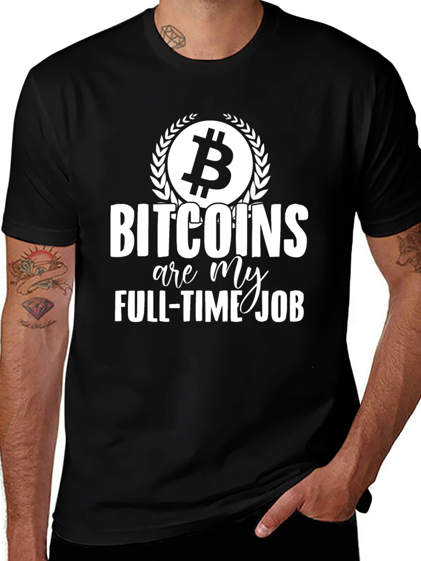 Bitcoin Full-Time Job Graphic Tee