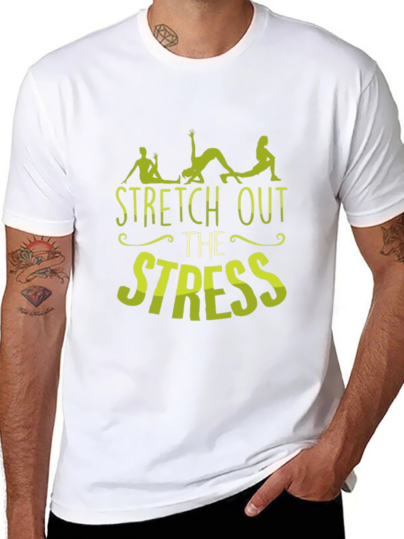 Stretch Out the Stress Graphic T-Shirt