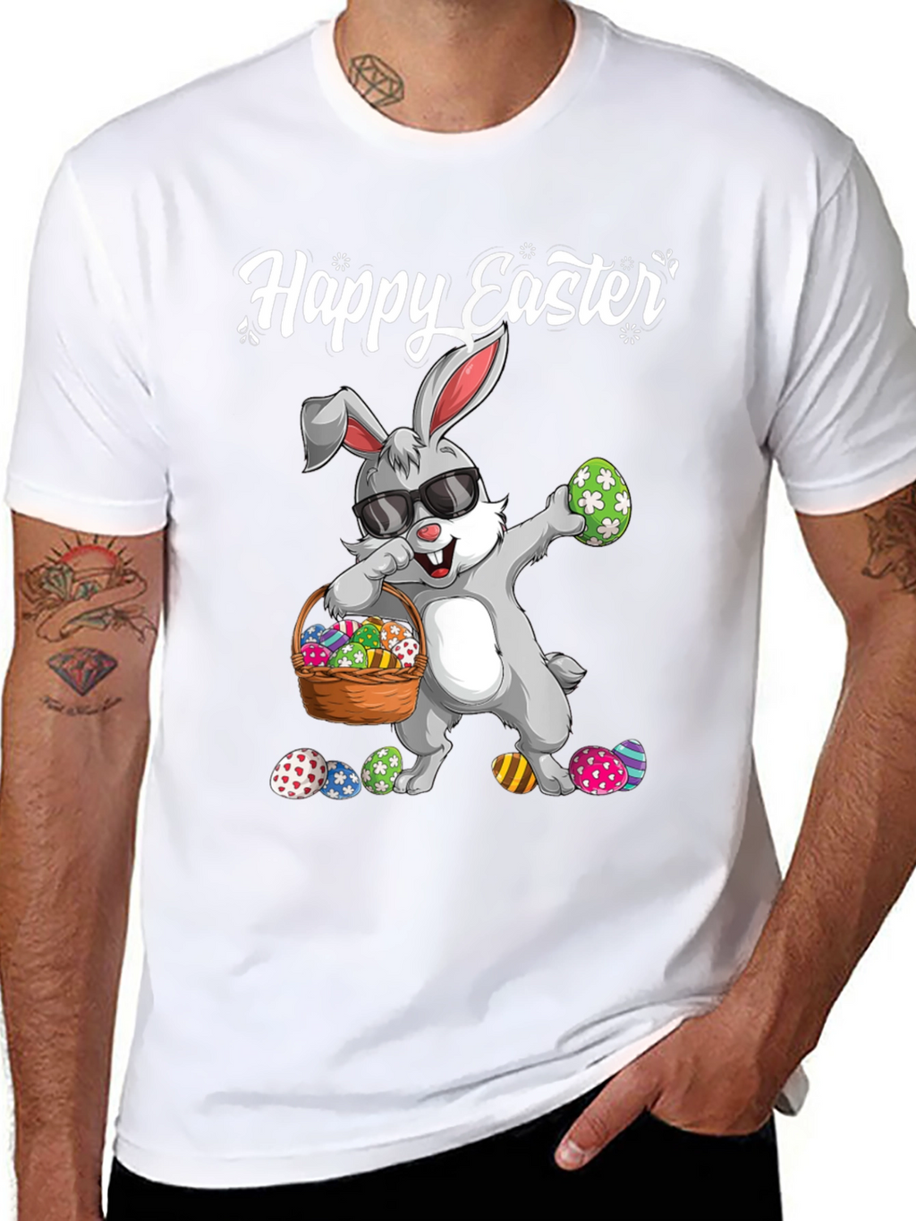Happy Easter Bunny Graphic T-Shirt