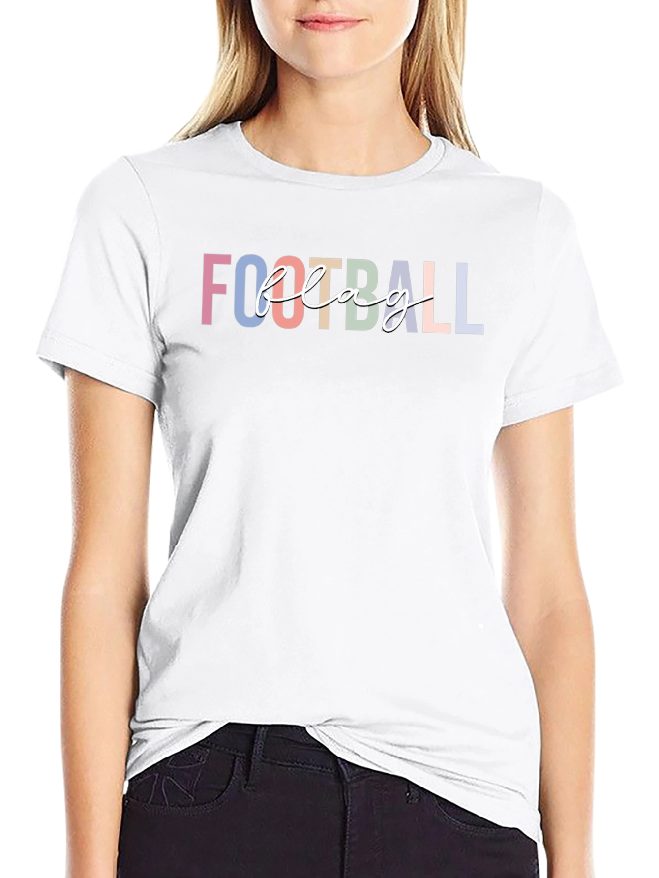 Football Flag T-Shirt - Unisex Black Tee
