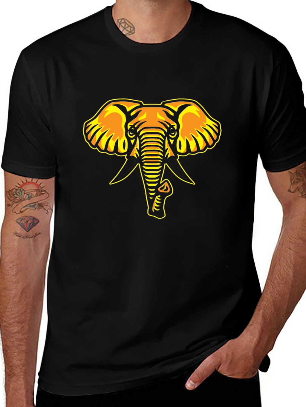 Black Elephant Graphic Tee