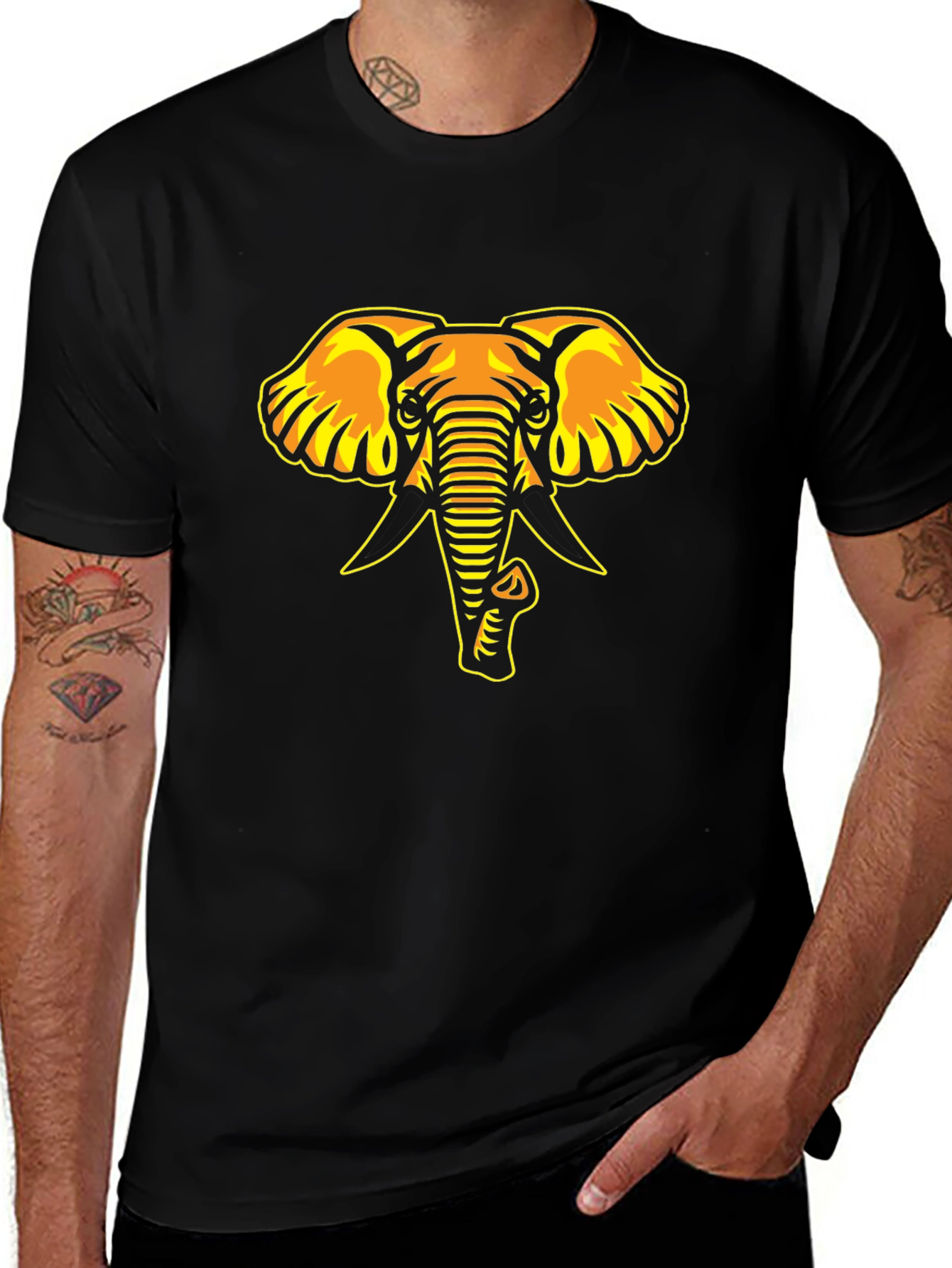 Black Elephant Graphic Tee