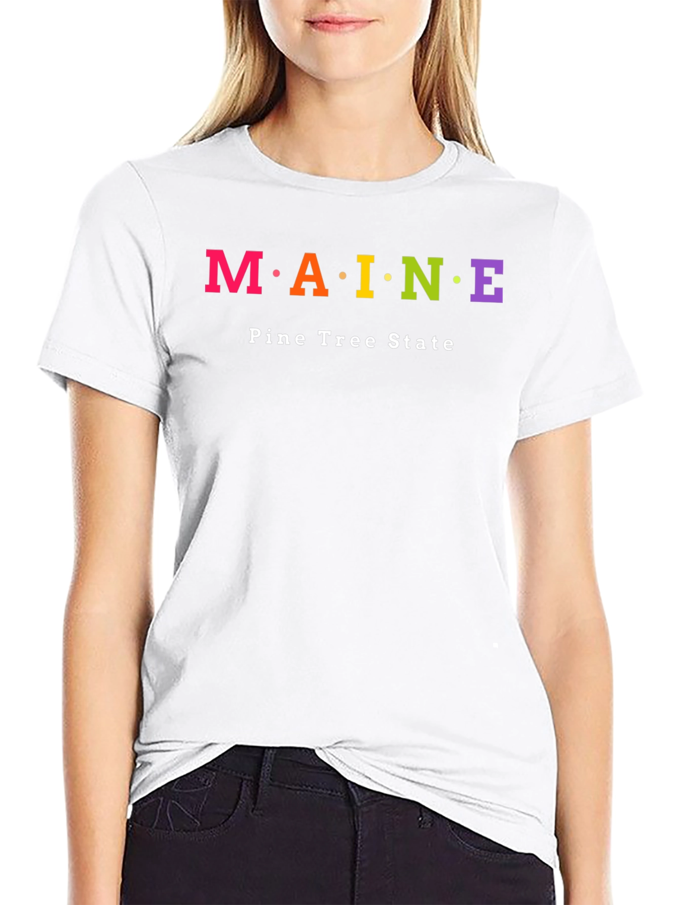 Maine Pine Tree State Novelty T-Shirt
