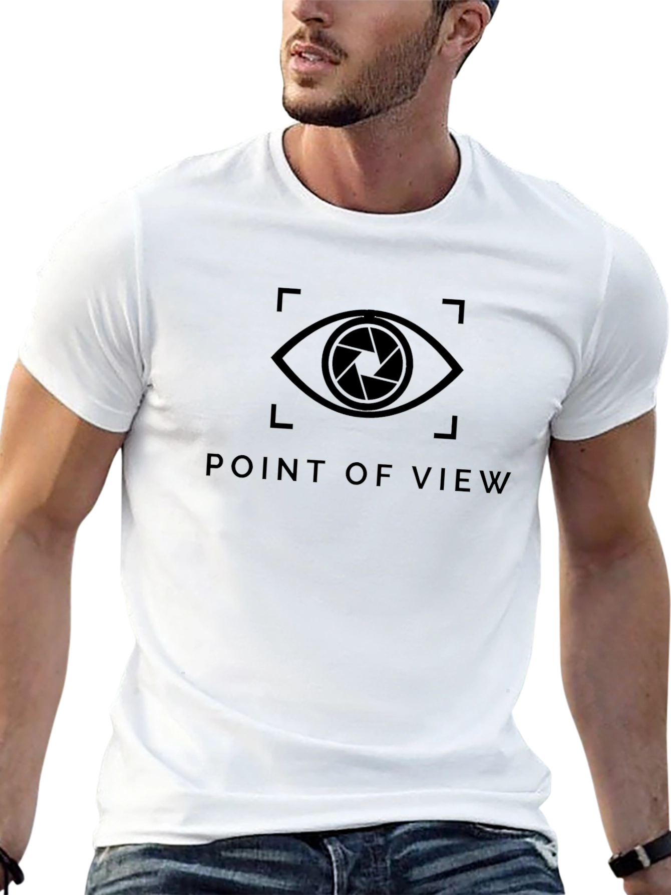 Point of View Graphic T-Shirt - Black