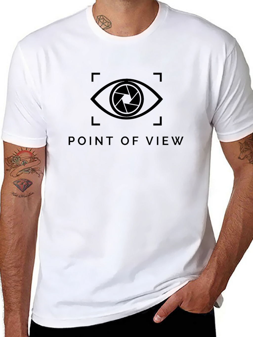 Point of View Graphic T-Shirt - Black
