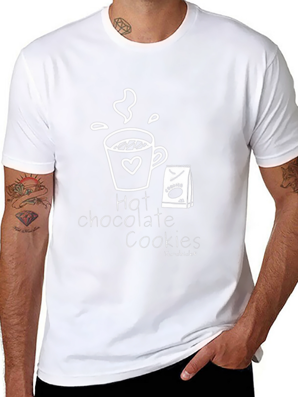 Hot Chocolate & Cookies T-Shirt - Cozy Comfort