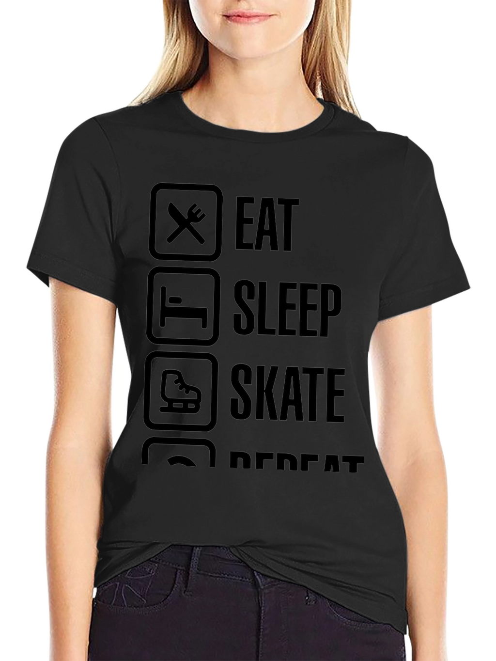 Eat Sleep Skate Repeat Graphic Tee