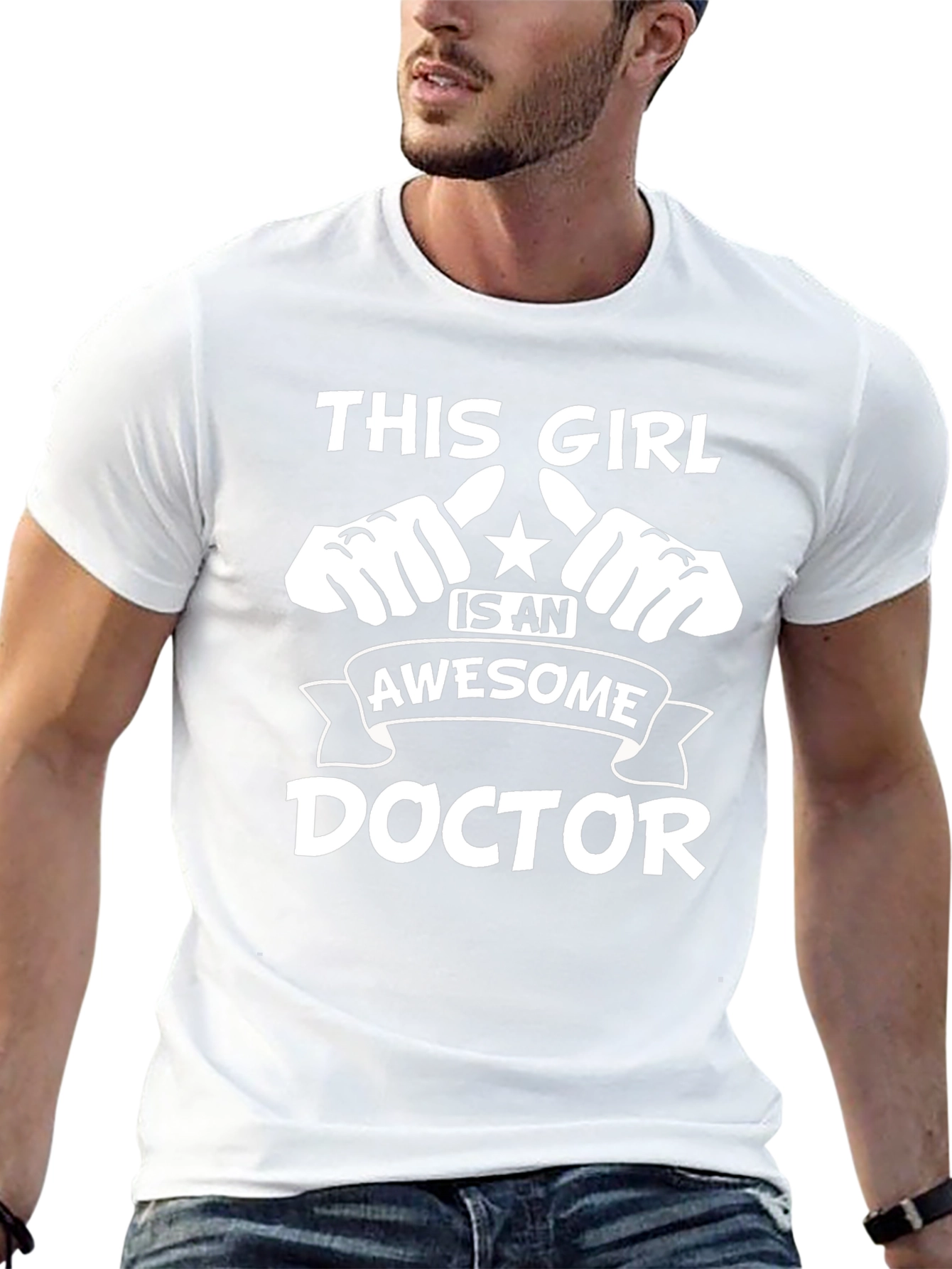 Awesome Doctor Graphic T-Shirt - Black