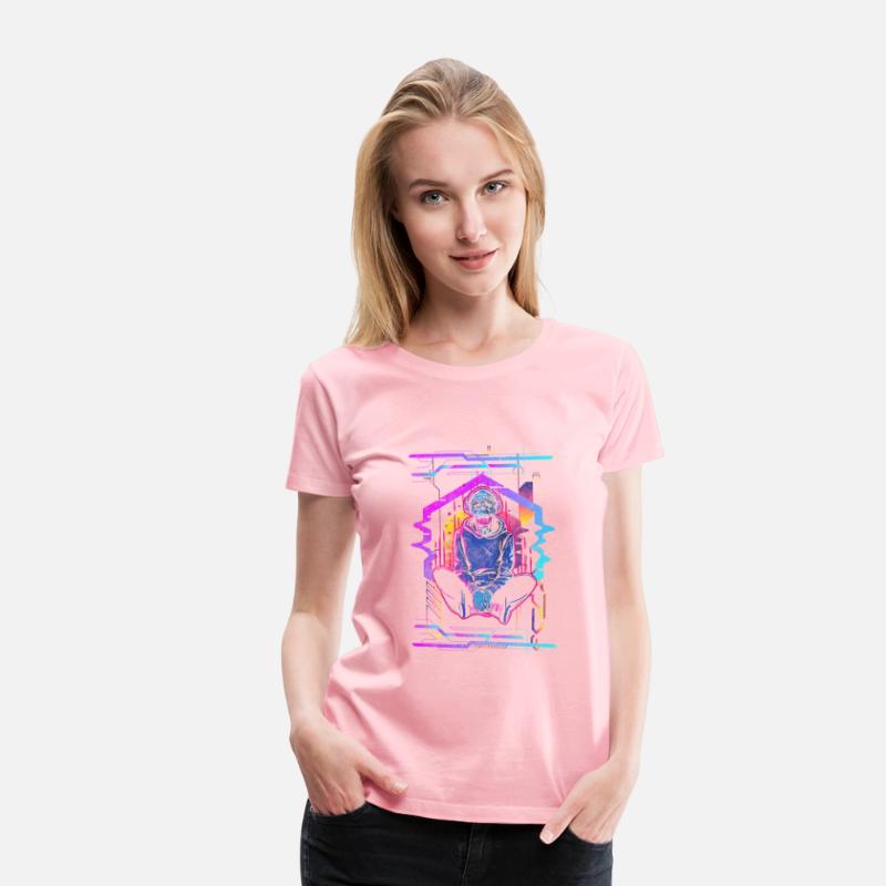 Cyborg Style Neon Gamer