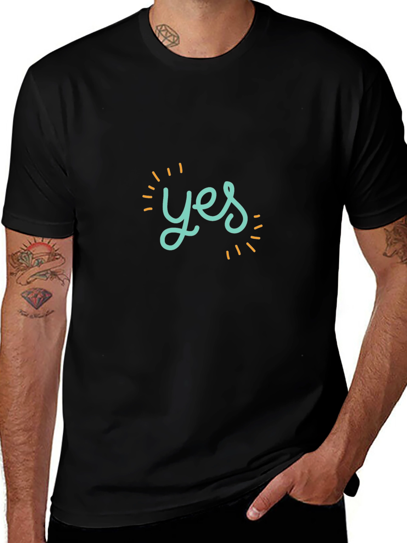 Yes Graphic Tee - Trendy Casual Wear