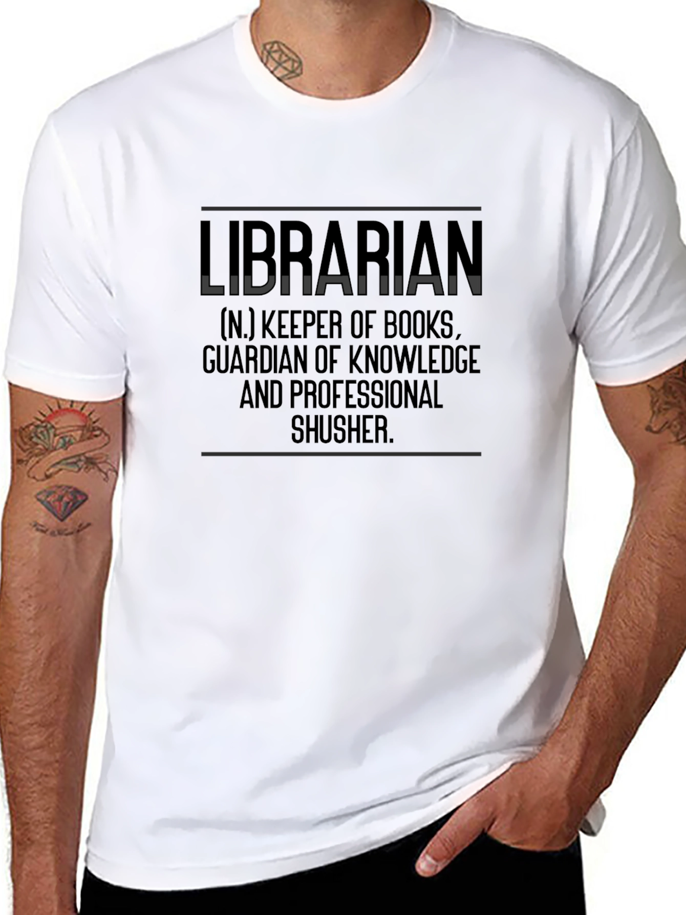 Librarian Definition Graphic Tee - Keeper of Books T-Shirt