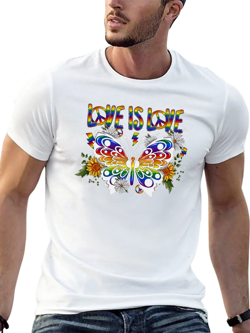 Love Is Love Butterfly Graphic Tee